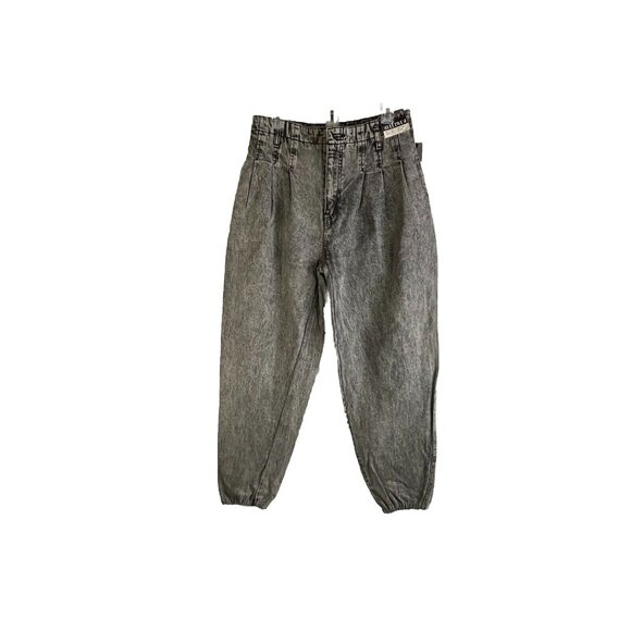 Deadstock Vintage 80s Stone Washed Pleated Jeans Streetwear